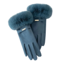 Gants en tricot pour femmes taille universelle Gants d'hiver chauds en coton et polyester pour un usage quotidien 5