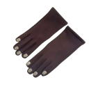 Gants en tricot pour femmes taille universelle Gants d'hiver stylés avec motif de vernis à ongles en polyester 7
