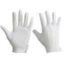 Gants formels blancs taille universelle 2 paires Gants élégants en coton et polyester pour les occasions festives 4