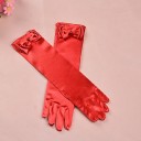 Gants longs en satin pour enfants 5