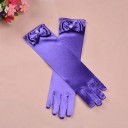 Gants longs en satin pour enfants 6