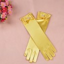 Gants longs en satin pour enfants 8