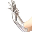 Gants longs métalliques pour femmes 4