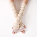 Gants longs pour femmes avec dentelle 6