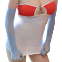 Gants longs pour femmes fins transparents sans couture élastiques en polyester élasthanne respirants accessoire de mode pour occasions 12