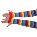 Gants longs rayés pour femmes 4