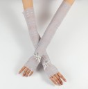 Gants longs sans doigts pour femmes 5