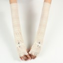 Gants longs sans doigts pour femmes 4