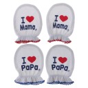 Gants pour bébés avec inscription 2 paires 1