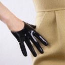Gants pour femmes en simili cuir brillant 1
