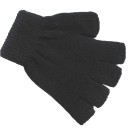 Gants sans doigts pour hommes noirs A1 4
