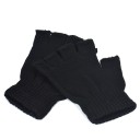Gants sans doigts pour hommes noirs 2