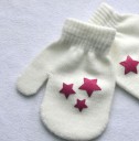 Gants tricotés pour enfants avec impression J586 3
