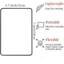 Ganzseitenlupe 18 x 12 cm Rechteckige Leselupe mit Rahmen Flexible Vergrößerungsfolie für Bücher, Zeitungen, Zeitschriften 3