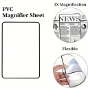 Ganzseitenlupe 18 x 12 cm Rechteckige Leselupe mit Rahmen Flexible Vergrößerungsfolie für Bücher, Zeitungen, Zeitschriften 4