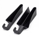 Gap Organiser Between Seat and Console 2 pcs Short Version 27.5 cm with Charging Cable Hole TPE Black Car Storage Box 3