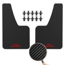 Garde-boue universels 36 x 21 cm Set de 2 pièces Protecteurs flexibles avec motif carbone Avant ou arrière du véhicule 5