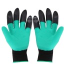 Garden Gloves with 8 Claws for Digging, Planting, Weeding, Sowing, Waterproof Work Gloves for Soil 25 x 15 x 3 cm 1 Pair Green 1