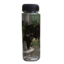 Garrafa de viagem para bebidas com impressão do mapa-múndi Tampa de rosca na cor da impressão Plástico transparente Capacidade 500 ml 2