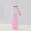 Garrafa de viagem para bebidas com inscrição Superfície mate com transição de cores Pega para transporte Vedação em silicone Capacidade de 500 3