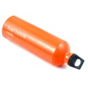 Garrafão de combustível para fogareiro 750 ml 25 cm diâmetro 7,3 cm Liga de alumínio com tampa vedante Garrafão de combustível laranja para fogareiros 3