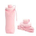 Garrafão de silicone dobrável 600 ml Garrafa de viagem de silicone resistente a temperaturas de −15 a 100 °C garrafa portátil para água 2