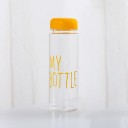 Garrafão de viagem para beber com inscrição e filtro para infusão de chá na tampa Tampa de rosca Material plástico Capacidade 480 ml 12