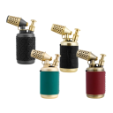 Gas Lighter Blue Flame Windproof Retro Lighter One-Touch Lock Metal Lighter Made of Zinc Alloy 5