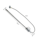 Gasbrennerpistole mit 66 cm Schlauch und verstellbarem Rohr aus Kohlenstoff-Edelstahl Handzündung Grillen Löten Erwärmen 2