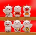 Gato de la suerte en miniatura decorativo, 6 uds. 2