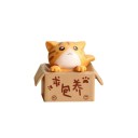 Gato en miniatura decorativo en una caja 7