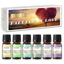 Gavesæt med æteriske olier til diffuser Aromatiske olier i sæt Naturlige æteriske olier 6 stk. 10 ml 10