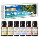 Gavesæt med æteriske olier til diffuser Aromatiske olier i sæt Naturlige æteriske olier 6 stk. 10 ml 8