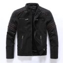 Geacă de piele pentru bărbați F1070 5