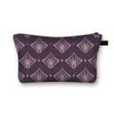 Geantă cosmetică pentru femei cu fermoar Geantă pentru machiaj și mici obiecte Imprimeu cu modele animale și geometrice Poliester 21,5 x 13 cm 9