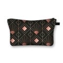 Geantă cosmetică pentru femei cu fermoar Geantă pentru machiaj și mici obiecte Imprimeu cu modele animale și geometrice Poliester 21,5 x 13 cm 10