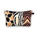 Geantă cosmetică pentru femei cu fermoar Geantă pentru machiaj și mici obiecte Imprimeu cu modele animale și geometrice Poliester 21,5 x 13 cm 17