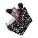 Geantă cosmetică pentru femei cu motiv de vrăjitorie și Halloween 13 x 21,5 cm Formă plată cu fermoar și mânere Imprimeu expresiv Poliester 25