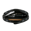 Geantă crossbody pentru bărbați, 24 × 14 × 5 cm, geantă de umăr din piele sintetică, geantă de scris cu roți, design de lux, geantă de mână de călătorie pentru afaceri 4