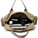 Geantă crossbody pentru bărbați, de marcă, 35 × 29 × 13 cm, geantă de umăr din pânză, geantă mare de călătorie pentru bărbați, geantă casual 7