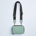 Geantă crossbody pentru femei, formă compactă rectangulară, închidere cu fermoar, curea lată ajustabilă, piele PU 17,5 x 11,5 x 4,5 4
