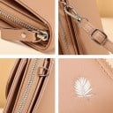 Geantă crossbody pentru femei pentru telefon Compartiment frontal cu clapetă și compartiment posterior cu fermoar Curea ajustabilă 10