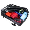 Geantă de acoperiș impermeabilă pentru bagaje 109 x 86 x 43 cm din țesătură oxford 600D cu curele de prindere neagră pentru acoperișul mașinii 2