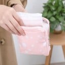 Geantă de călătorie pentru produse de igienă Ambalaj pentru absorbante și produse cosmetice mici Închidere cu fermoar Bumbac Dimensiuni 13 x 13 x 3 9