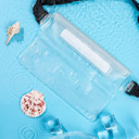 Geantă de înot impermeabilă cu 3 straturi, 22 x 18 cm, husă de protecție pentru telefon mobil și obiecte de valoare, geantă resigilabilă cu fermoar, geantă de plajă pentru apă și ploaie 6