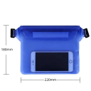 Geantă de înot impermeabilă cu 3 straturi, 22 x 18 cm, husă de protecție pentru telefon mobil și obiecte de valoare, geantă resigilabilă cu fermoar, geantă de plajă pentru apă și ploaie 4