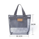 Geantă de machiaj din plasă, 30,5 x 26 cm, cutie suspendată pentru cosmetice și articole de toaletă, organizator pentru duș și articole 6