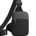 Geantă de piept din pânză pentru bărbați, 14x4x21 cm, sport, geantă de umăr crossbody, geantă mini pentru telefon cu curea, geantă de mână 6