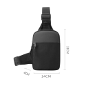 Geantă de piept din pânză pentru bărbați, 14x4x21 cm, sport, geantă de umăr crossbody, geantă mini pentru telefon cu curea, geantă de mână 8