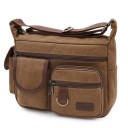 Geantă de umăr din pânză pentru bărbați, 31 × 21 × 14 cm, geantă de voiaj casual crossbody, geantă de lux la modă de înaltă calitate 2
